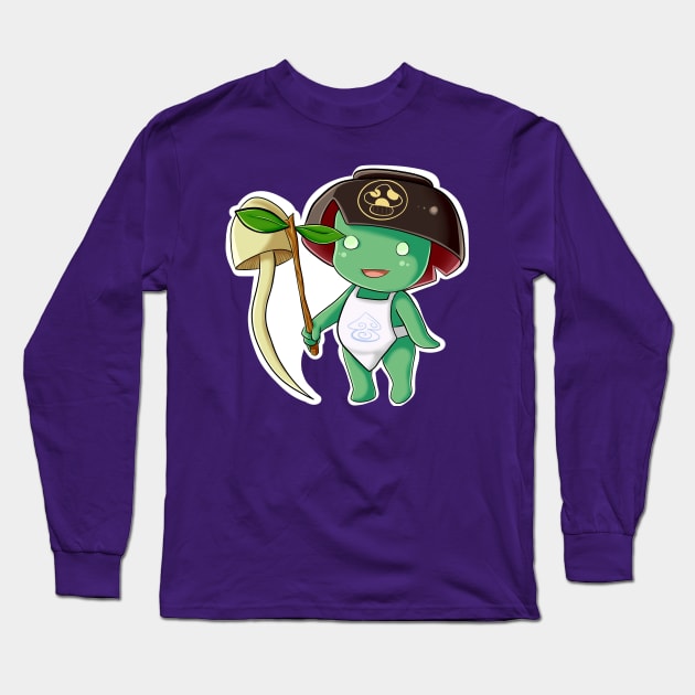 Happy Kodama Long Sleeve T-Shirt by 8BitVal